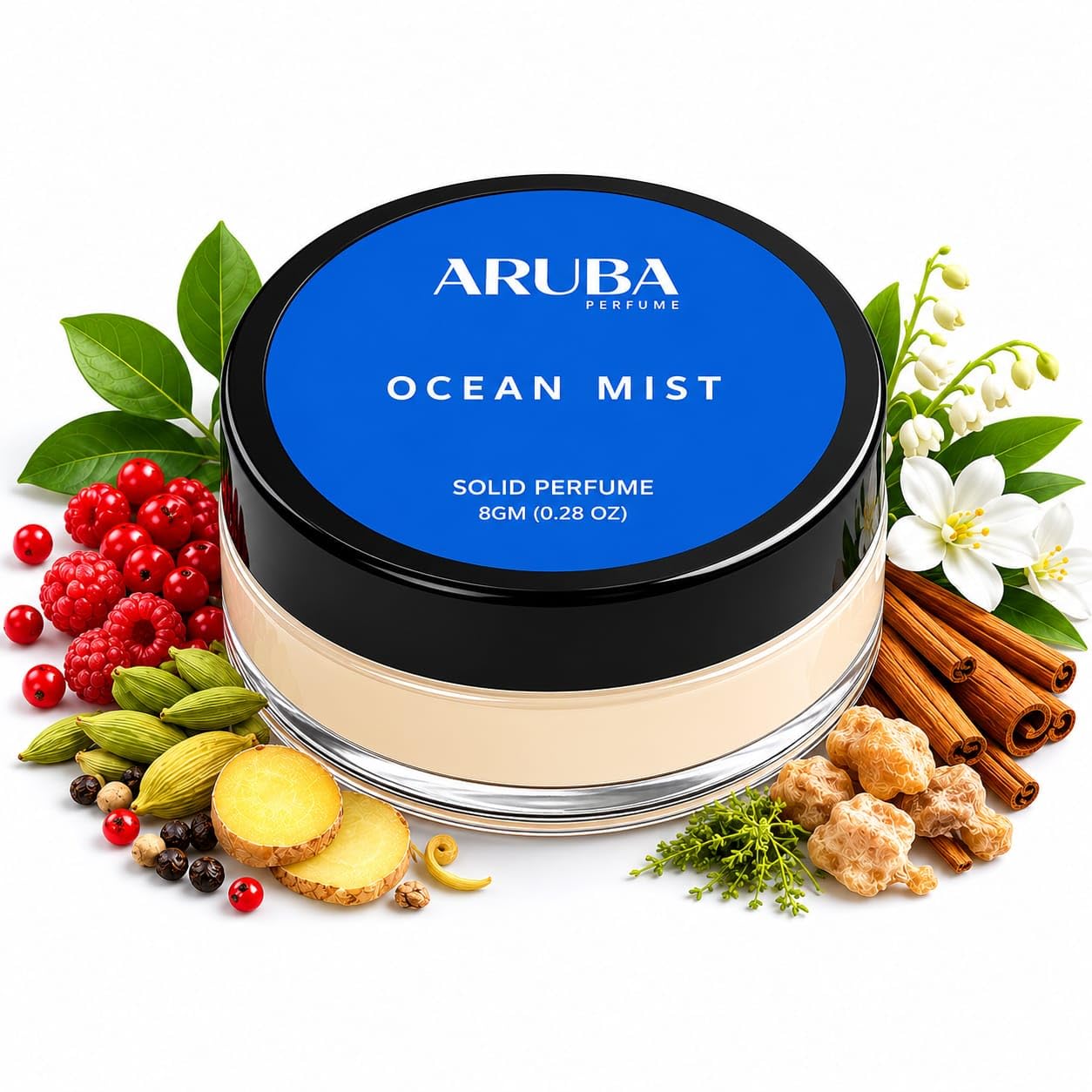Aruba Perfume Alcohol-Free Solid Perfume Set, Unisex Cologne, 8g Travel Tin - packaging (45)