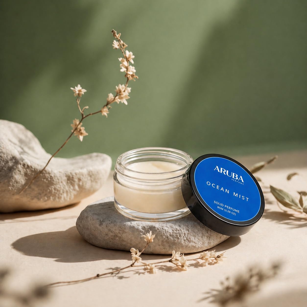 Aruba Perfume Alcohol-Free Solid Perfume Set, Unisex Cologne, 8g Travel Tin - label detail (46)