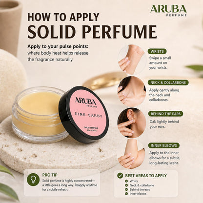 Aruba Perfume Alcohol-Free Solid Perfume Set, Unisex Cologne, 8g Travel Tin - label detail (54)