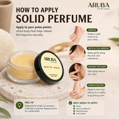 Aruba Perfume Alcohol-Free Solid Perfume Set, Unisex Cologne, 8g Travel Tin - label detail (73)