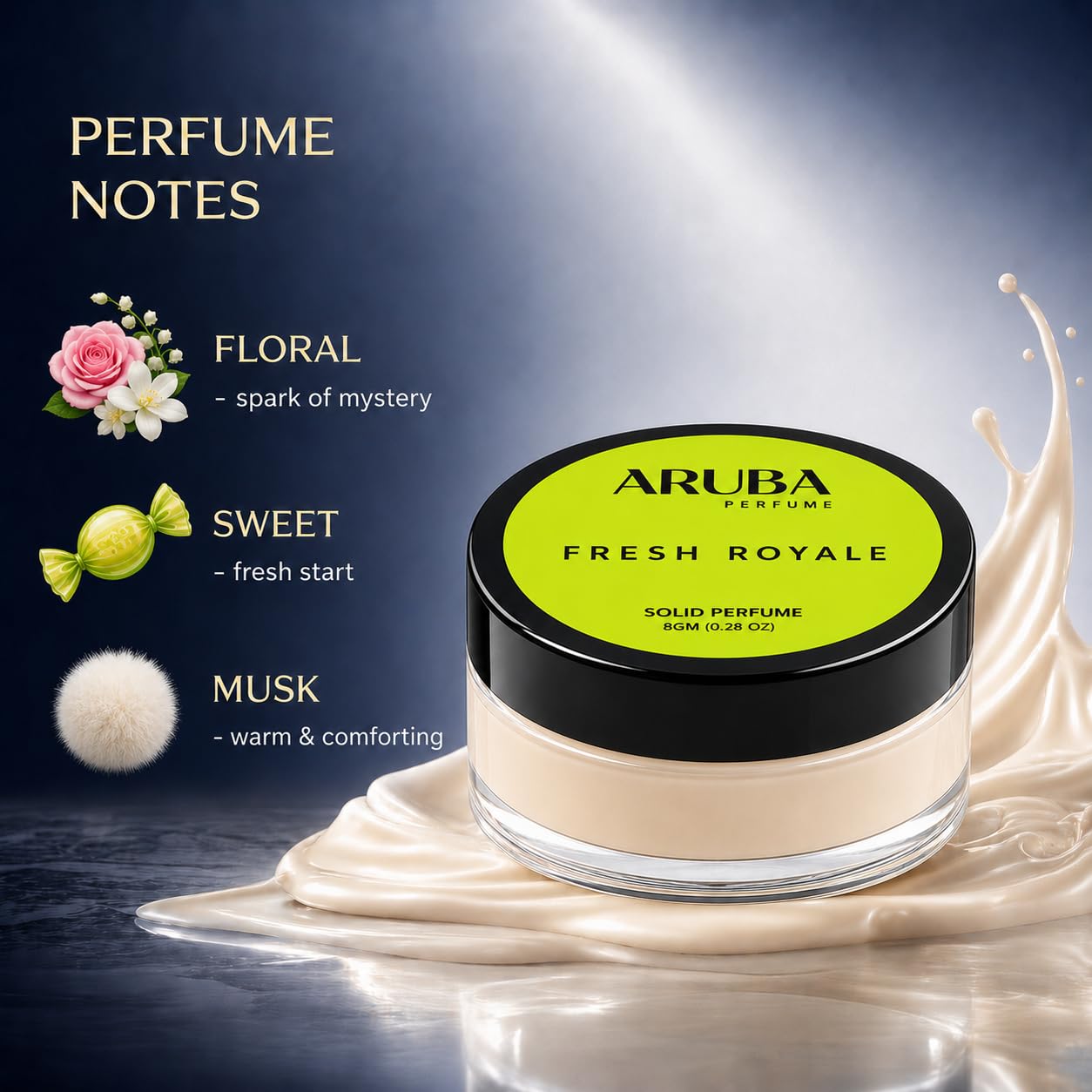 Aruba Perfume Alcohol-Free Solid Perfume Set, Unisex Cologne, 8g Travel Tin - back view (75)