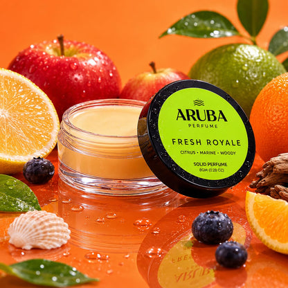 Aruba Perfume Alcohol-Free Solid Perfume Set, Unisex Cologne, 8g Travel Tin - close-up detail (76)