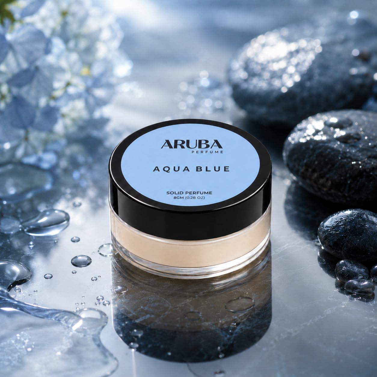 Aruba Perfume Alcohol-Free Solid Perfume Set, Unisex Cologne, 8g Travel Tin - close-up detail