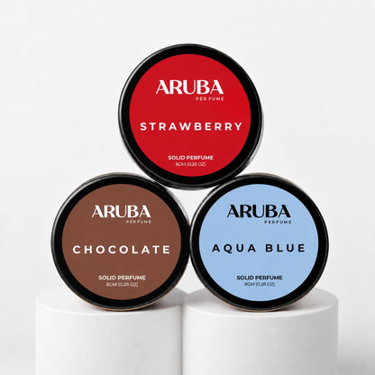 Aruba Perfume Alcohol-Free Solid Perfume Set, Unisex Cologne, 8g Travel Tin (9)