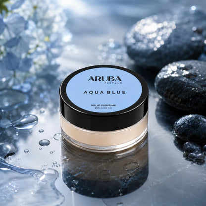 Aruba Perfume Solid Perfume Gift Set, 4 Scents (Musk, Oudh, Aqua Blue, Ocean Mist), 8g Each, Alcohol-Free Unisex Wax Perfume,