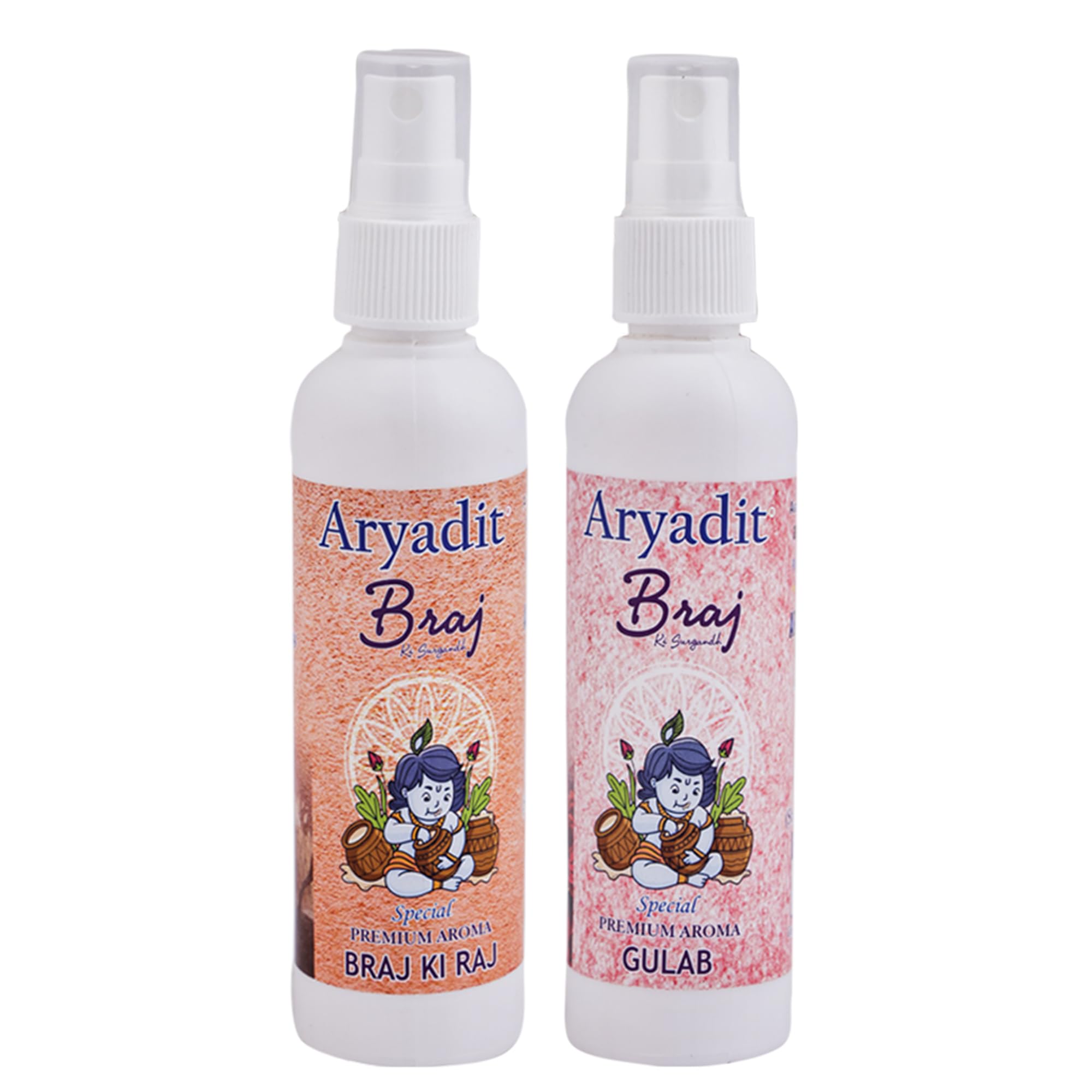 ARYADIT Traditional Indian Attar Set, 6 x 100ml Bottles, Unisex Personal Fragrance (12)