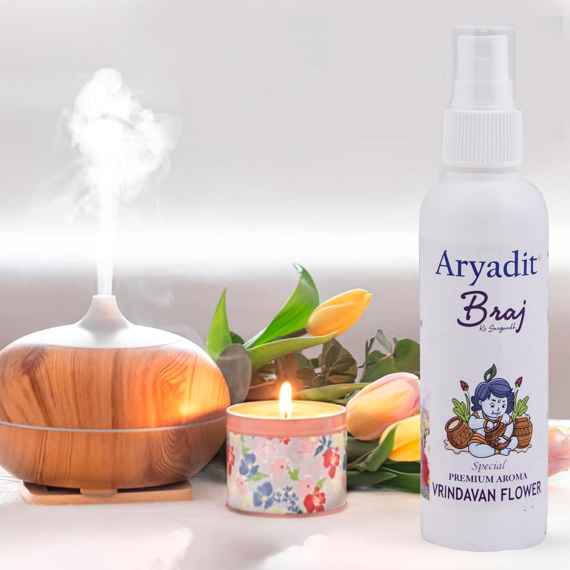 ARYADIT Traditional Indian Attar Set, 6 x 100ml Bottles, Unisex Personal Fragrance - front view (17)