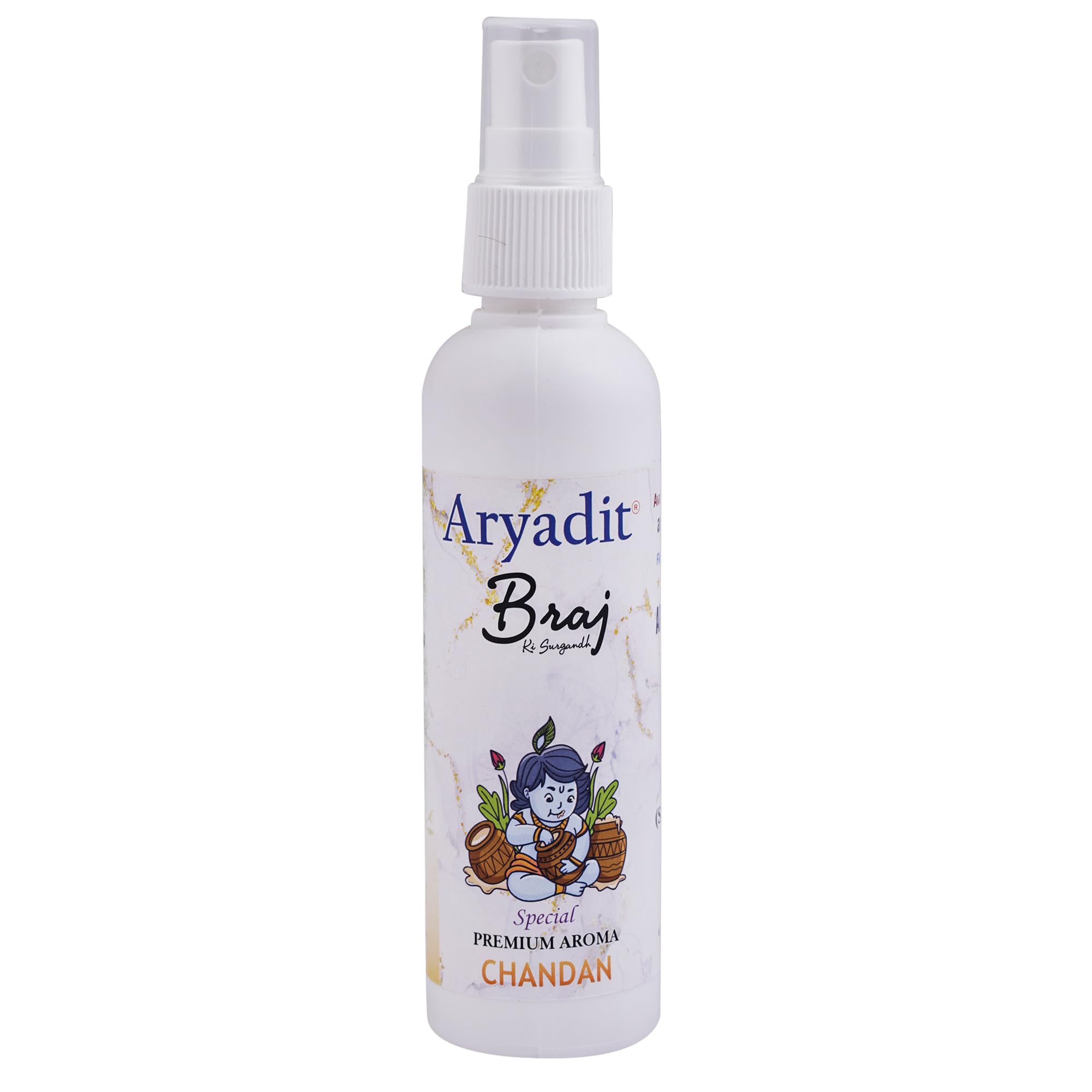 ARYADIT Traditional Indian Attar Set, 6 x 100ml Bottles, Unisex Personal Fragrance - back view (18)