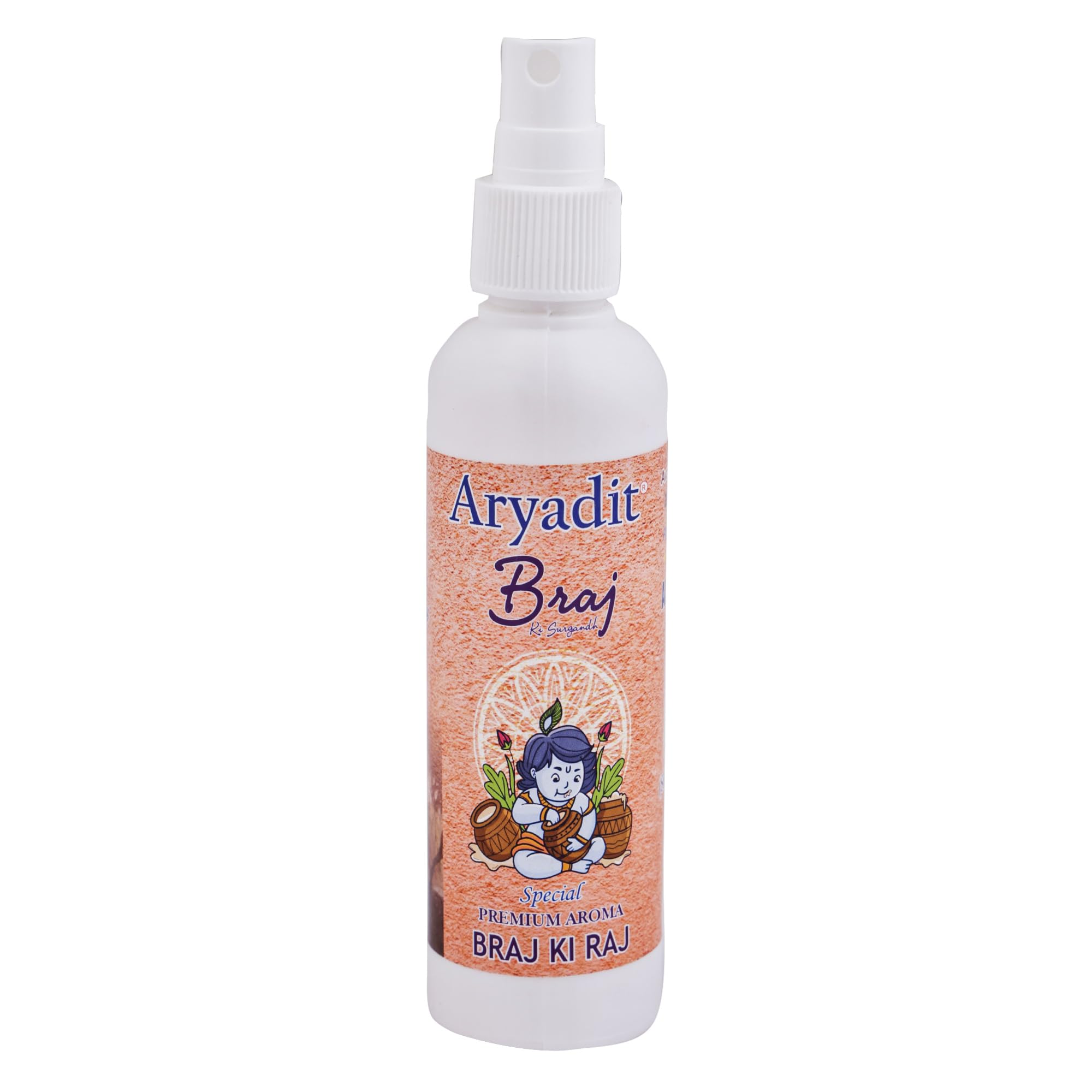 ARYADIT Traditional Indian Attar Set, 6 x 100ml Bottles, Unisex Personal Fragrance - front view