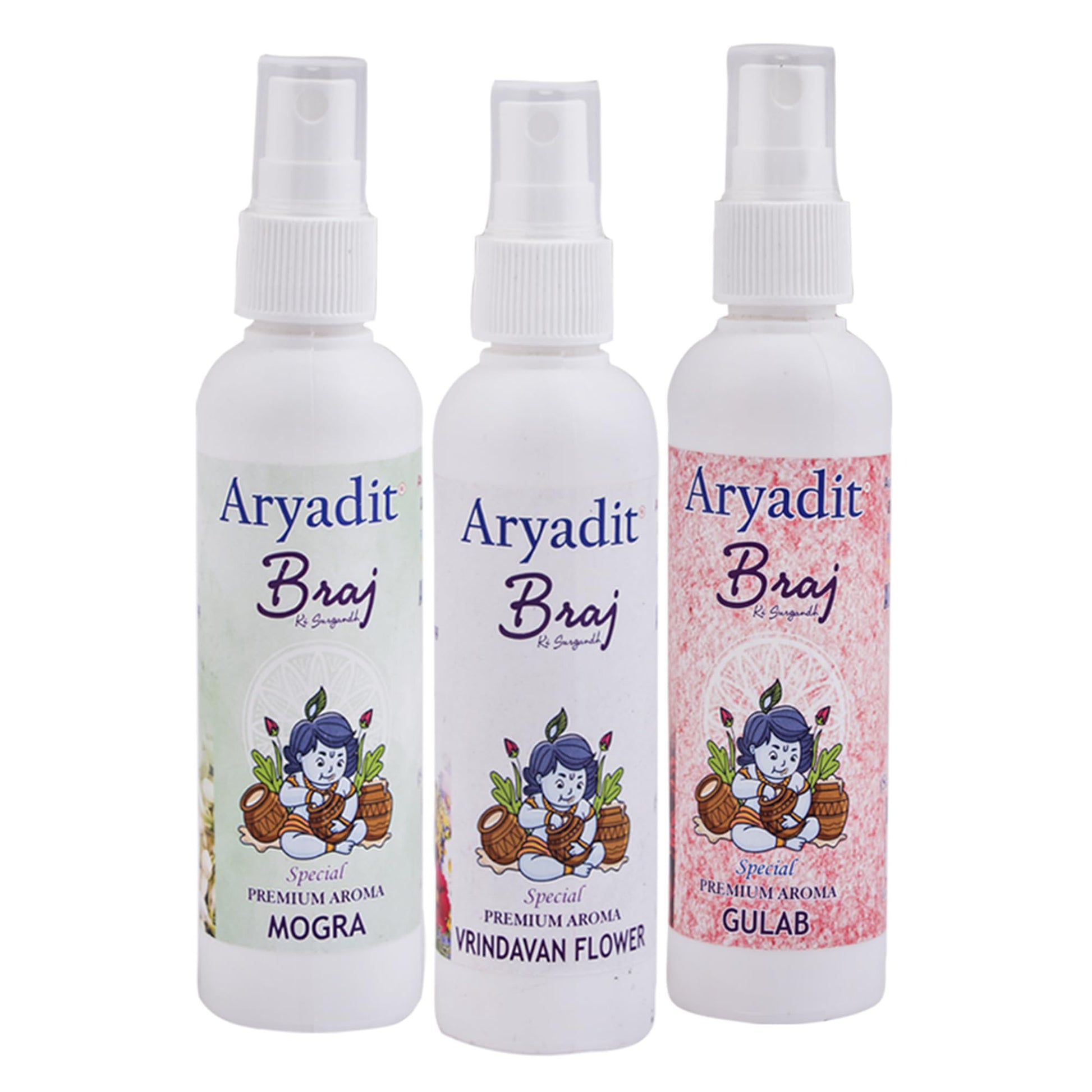 ARYADIT Traditional Indian Attar Set, 6 x 100ml Bottles, Unisex Personal Fragrance (25)