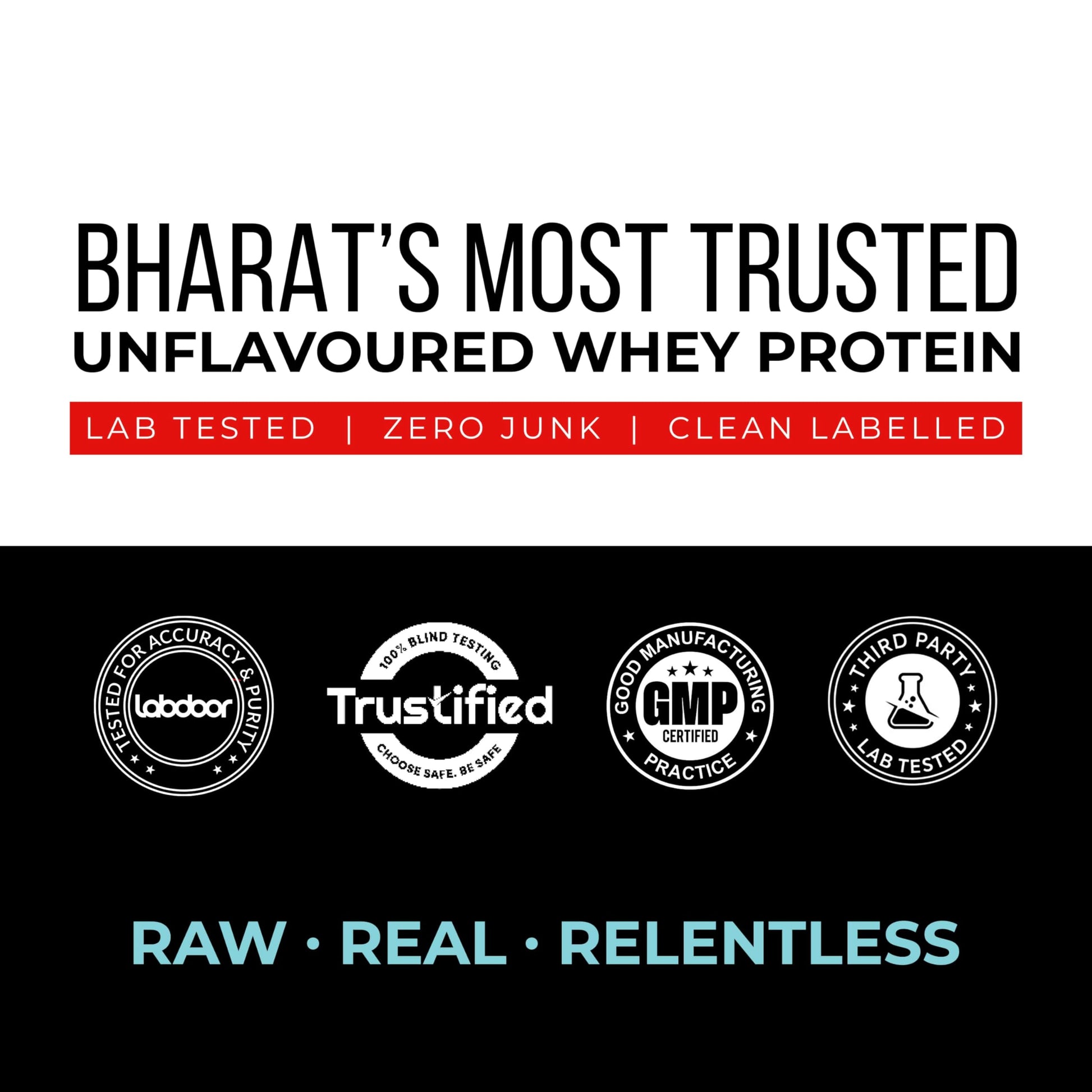 AS-IT-IS ONE Whey Protein Concentrate I Pure, Clean & Raw I 28g Protein per Serve, Unflavoured 1kg I Labdoor & Trustified Cer