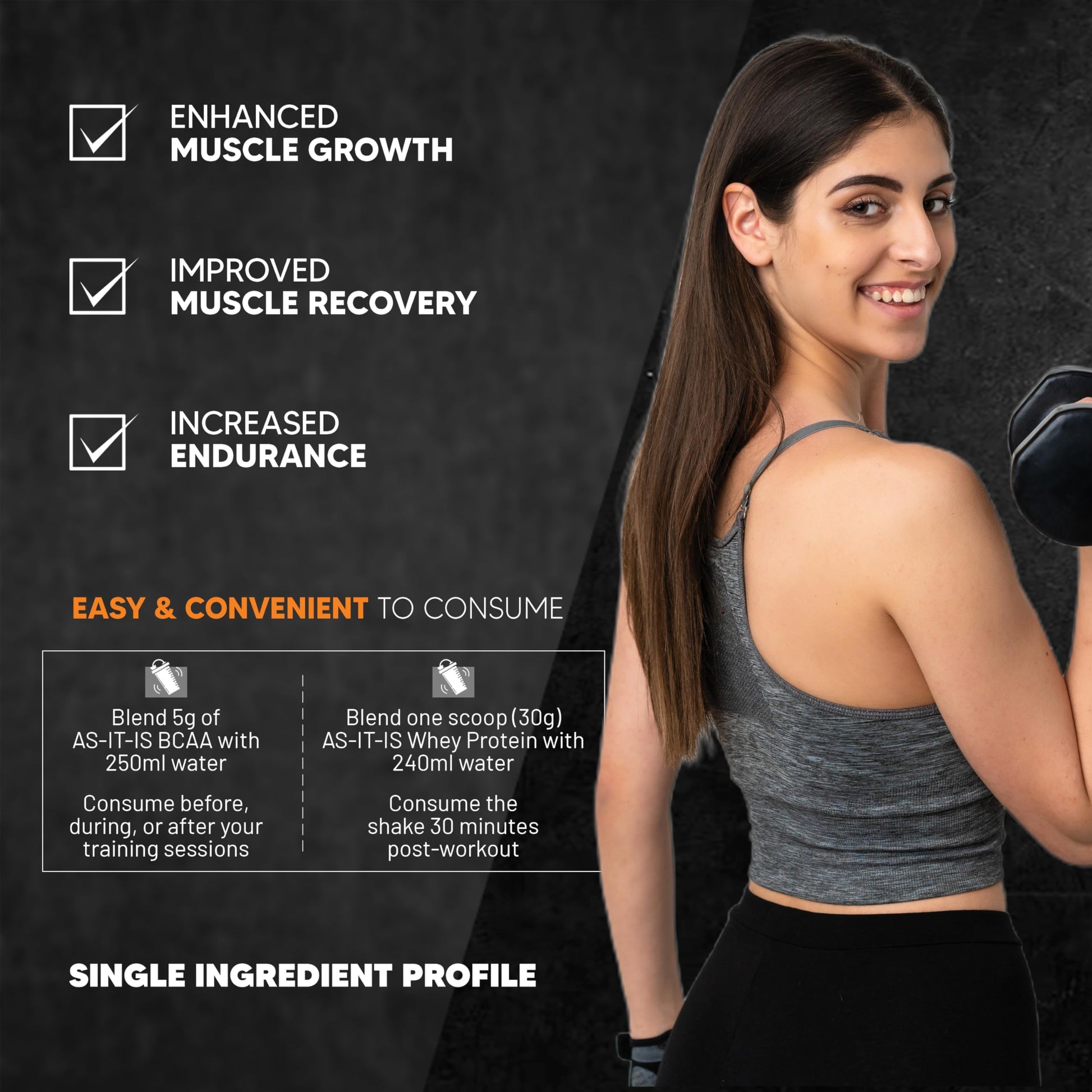 AS-IT-IS ONE Whey Protein Concentrate I Pure, Clean & Raw I 28g Protein per Serve, Unflavoured 1kg I Labdoor & Trustified Cer