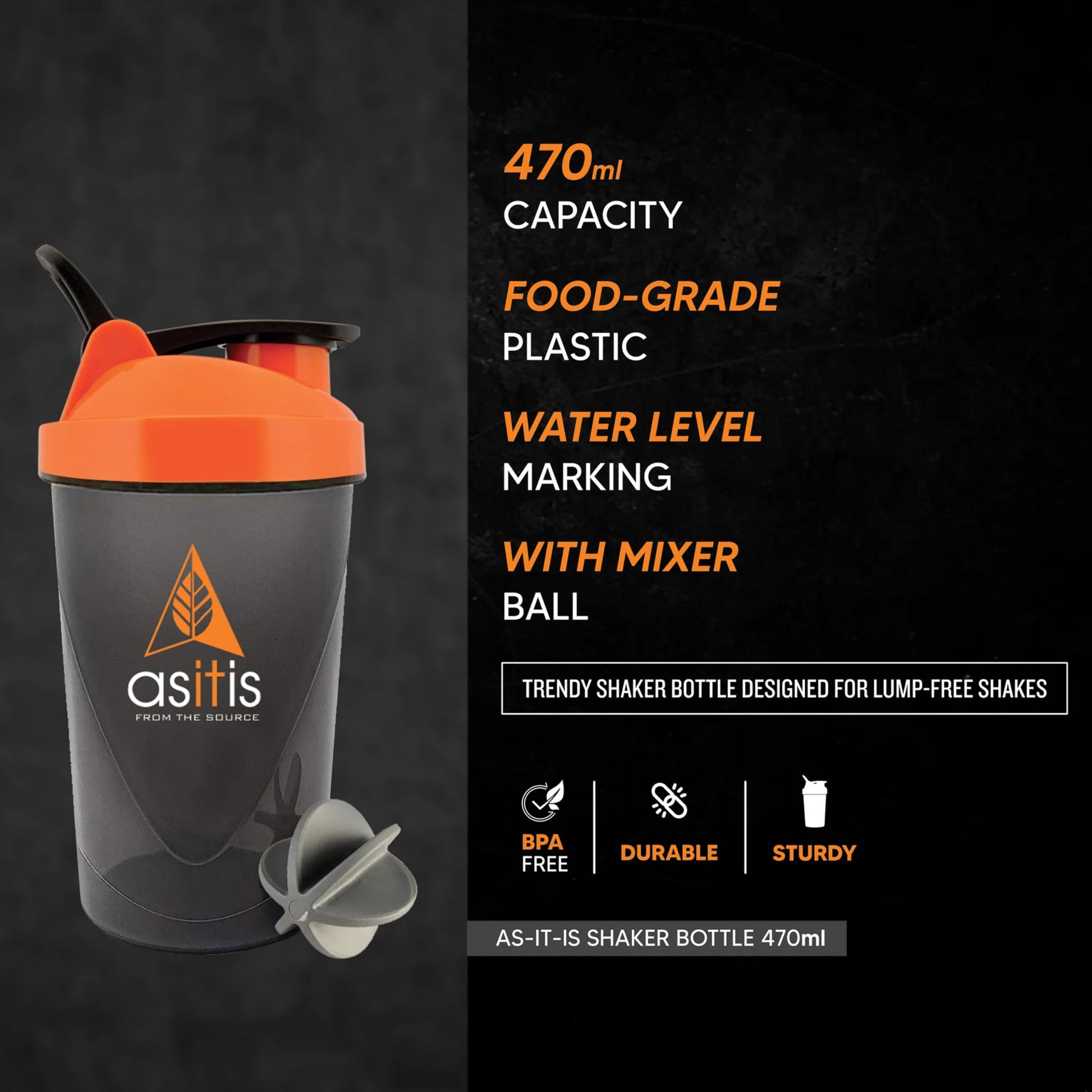 AS-IT-IS ONE Whey Protein Concentrate I Pure, Clean & Raw I 28g Protein per Serve, Unflavoured 1kg I Labdoor & Trustified Cer