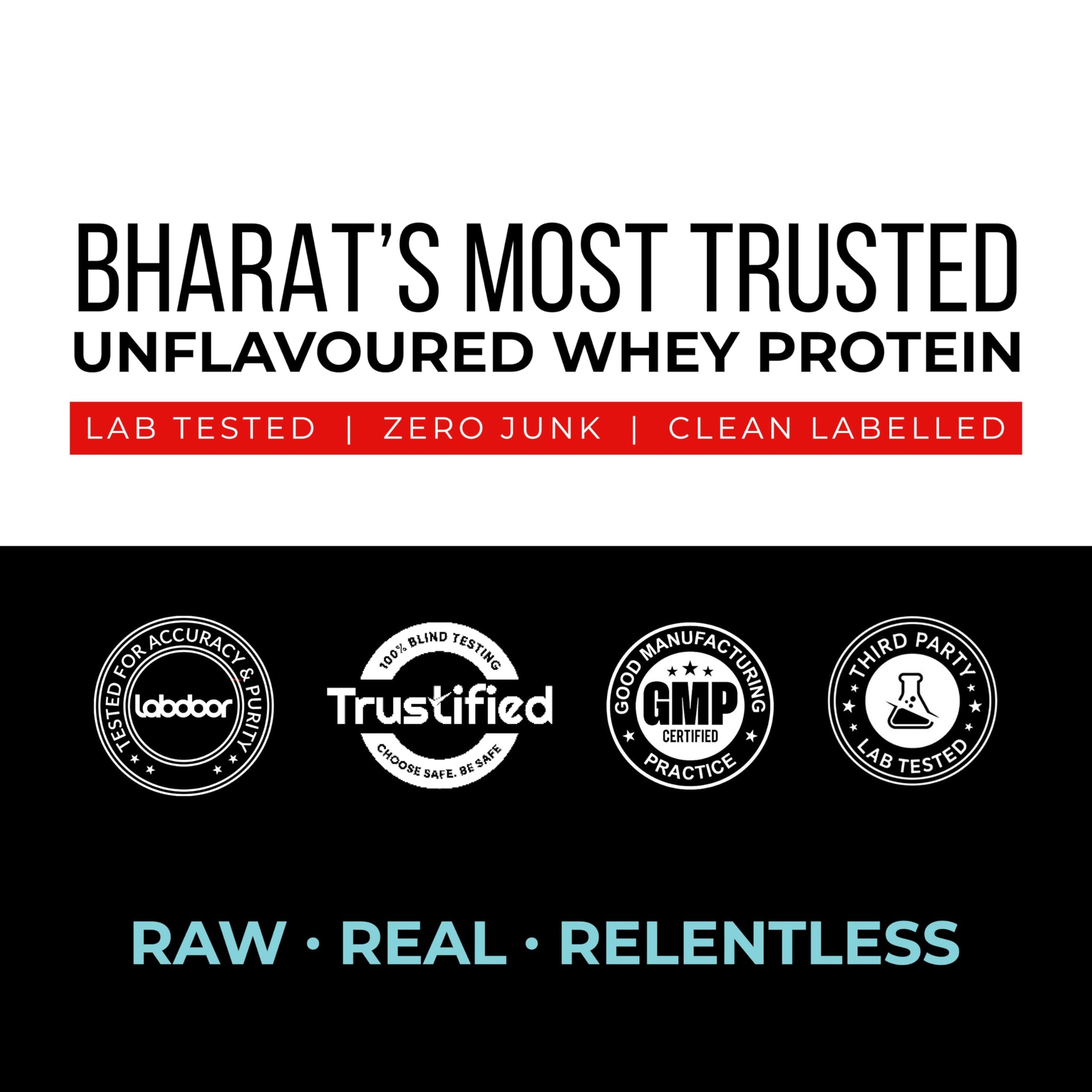 AS-IT-IS ONE Whey Protein Concentrate I Pure, Clean & Raw I 28g Protein per Serve, Unflavoured 1kg I Labdoor & Trustified Cer