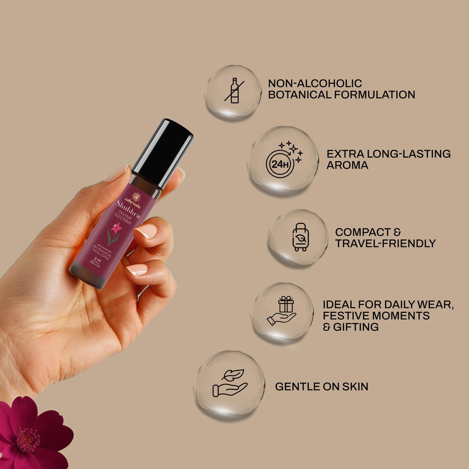 Ashpveda Shubhra, 10g, Attar - packaging