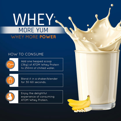 Asitis Nutrition Atom Whey Protein Powder, 27g Protein Per Serving, Isolate & Concentrate Blend, Digestive Enzymes, Labdoor C
