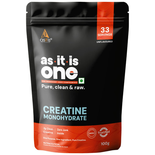 Asitis Nutrition Creatine Monohydrate Unflavoured Micronized Powder Dietary Supplement