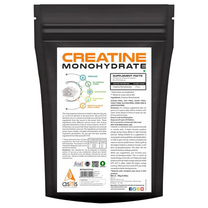 Asitis Nutrition Creatine Monohydrate Unflavoured Micronized Powder Dietary Supplement - packaging (13)