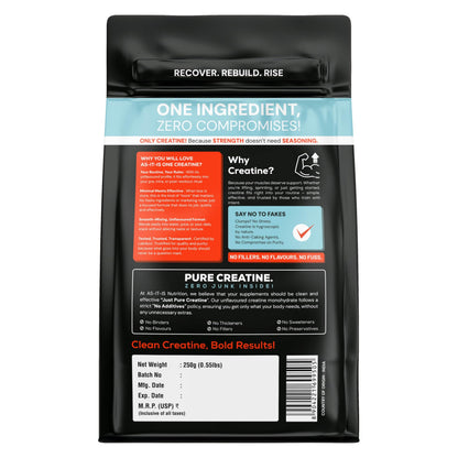 Asitis Nutrition Creatine Monohydrate Unflavoured Micronized Powder Dietary Supplement - size and scale (34)