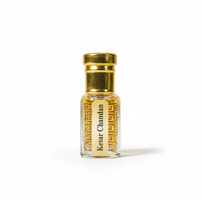 AttarKannauj Kesar Chandan Attar Roll-On, Unisex Saffron-Sandalwood Blend - front view