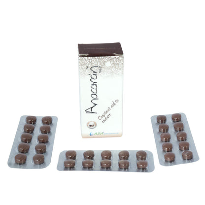 AURA NUTRACEUTICALS LTD Anacarcin Tablets, 30 Count, Herbal Ayurvedic Supplement - back view