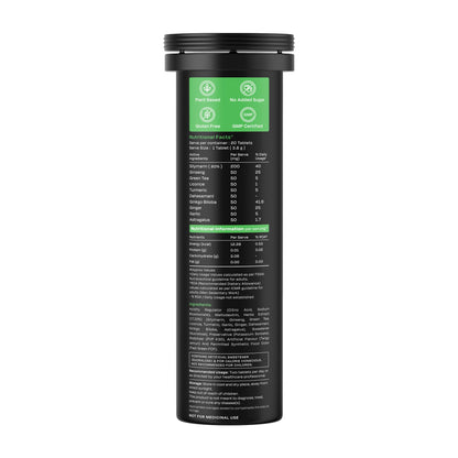 Auric Liver Supplement | 20 Tablets Fizzy Water with 10 Ayurvedic Herbs | Clinically Researched Therapeutic Ingredients | Dro