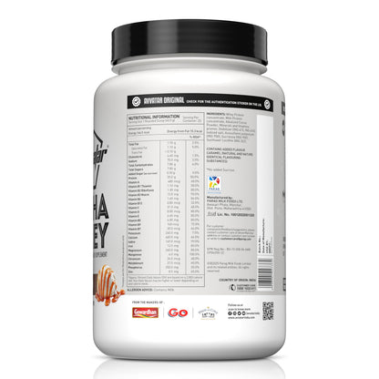avvatar Alpha Whey Protein Powder, 1kg, 25 Servings, with Whey and Milk Protein Concentrate, Enriched with Vitamins and Miner