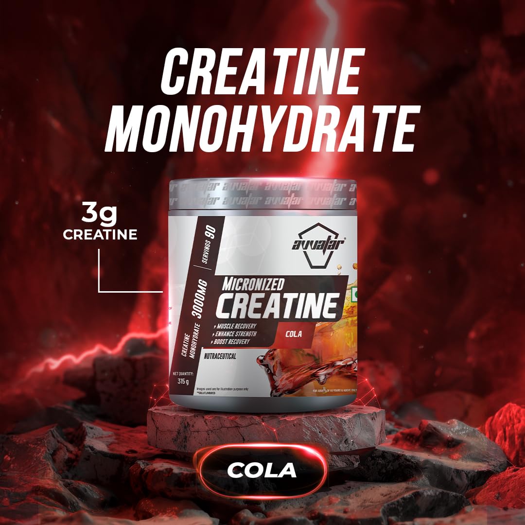 avvatar Creatine Monohydrate Powder, Micronized Formula, Unisex Nutritional Supplement - label detail (14)
