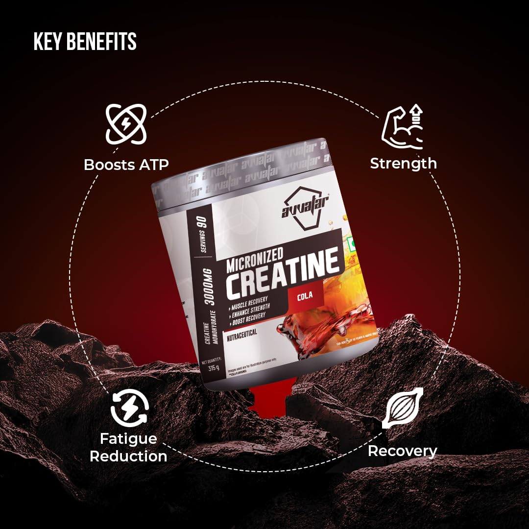 avvatar Creatine Monohydrate Powder, Micronized Formula, Unisex Nutritional Supplement - ingredients panel (15)