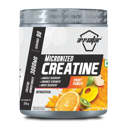 avvatar Creatine Monohydrate Powder, Micronized Formula, Unisex Nutritional Supplement (25)