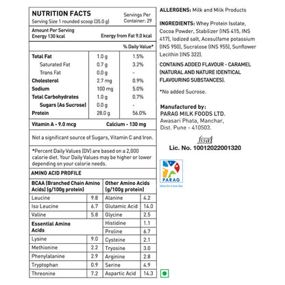 avvatar ISORICH Whey Protein Isolate Powder, 1kg, 28g Protein, 29 Servings - packaging (11)