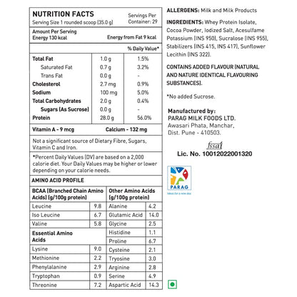 avvatar ISORICH Whey Protein Isolate Powder, 1kg, 28g Protein, 29 Servings - close-up detail (17)