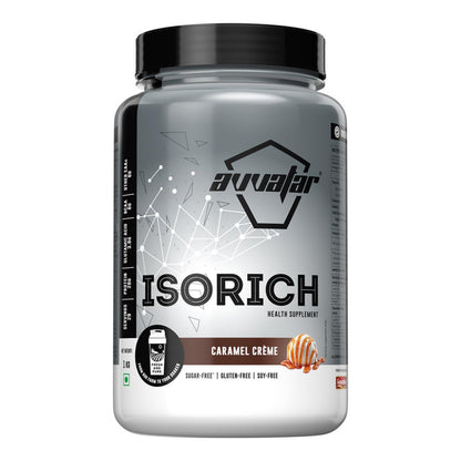 avvatar ISORICH Whey Protein Isolate Powder, 1kg, 28g Protein, 29 Servings (8)