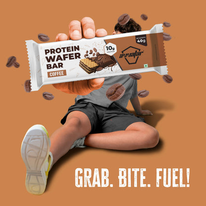avvatar Protein Wafer Bar, 10g Protein, 2g Fiber, 8-Pack (40g each), No Added Sugar, No Preservatives - label detail (11)