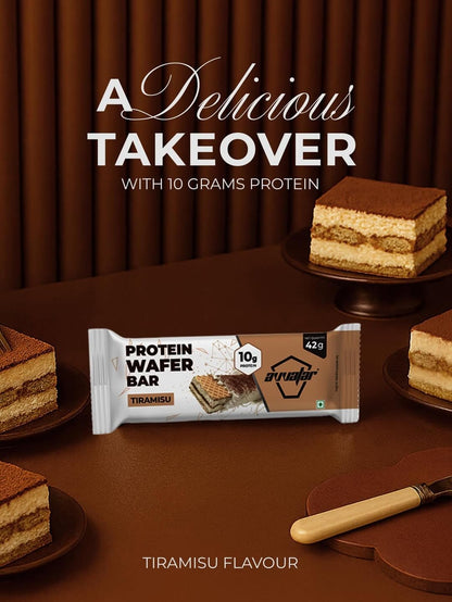 avvatar Protein Wafer Bar, 10g Protein, 2g Fiber, 8-Pack (40g each), No Added Sugar, No Preservatives - back view (14)