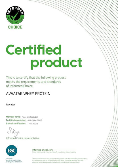 avvatar Whey Protein Powder, 1kg, Belgian Chocolate Flavour, Isolate and Concentrate Blend - in use (15)