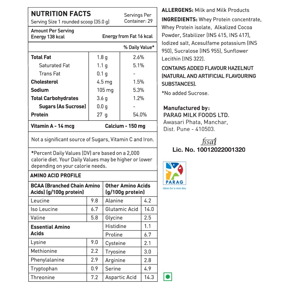 avvatar Whey Protein Powder, 1kg, Belgian Chocolate Flavour, Isolate and Concentrate Blend - close-up detail (21)
