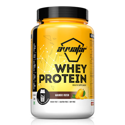 avvatar Whey Protein Powder, 1kg, Belgian Chocolate Flavour, Isolate and Concentrate Blend (29)