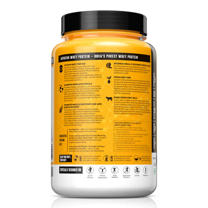 avvatar Whey Protein Powder, Isolate & Concentrate Blend, 27g Protein Per Serving, Adult - ingredients panel
