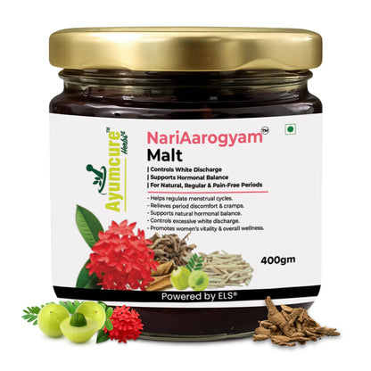 Ayumcure NariAarogyam Ayurvedic Herbal Women's Health Formula, No Added Sugar, No Artificial Colors or Flavors (16)