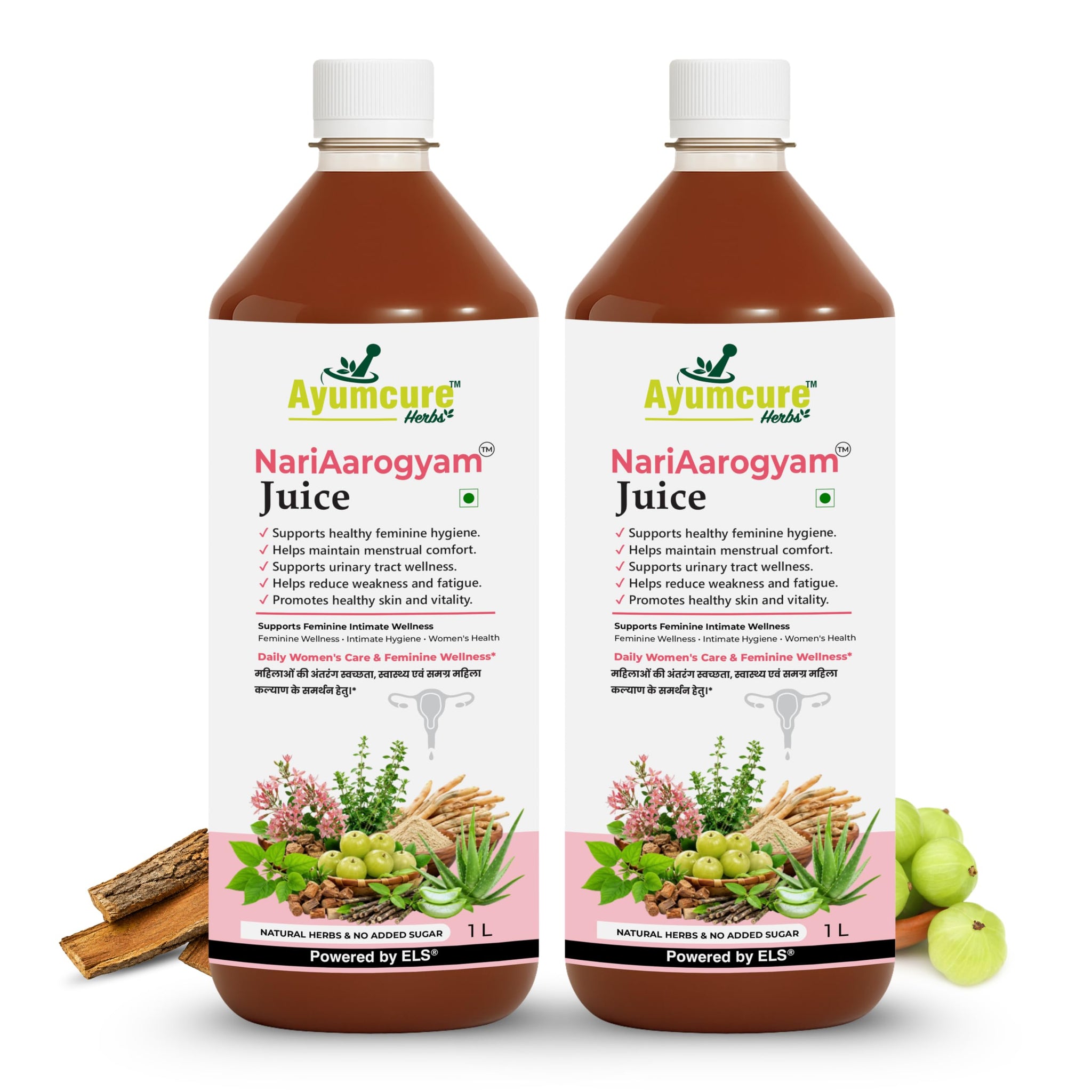 Ayumcure NariAarogyam Ayurvedic Herbal Women's Health Formula, No Added Sugar, No Artificial Colors or Flavors (25)