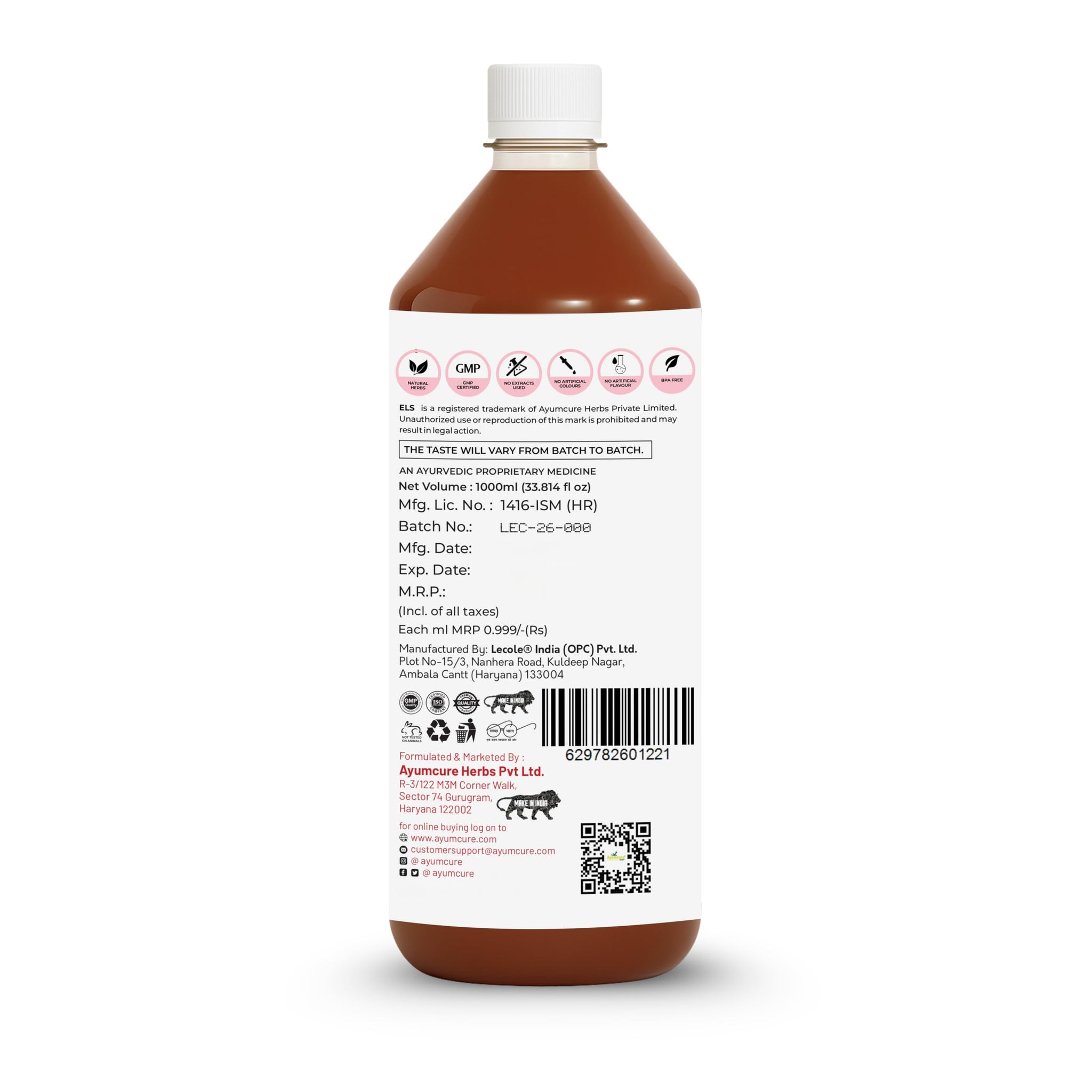 Ayumcure NariAarogyam Ayurvedic Herbal Women's Health Formula, No Added Sugar, No Artificial Colors or Flavors - in use