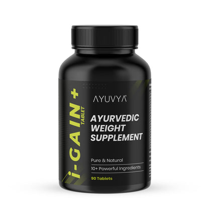 ayuvya i-GAIN+ Ayurvedic Herbal Nutritional Supplement, 90 Tablets, Adult Unisex