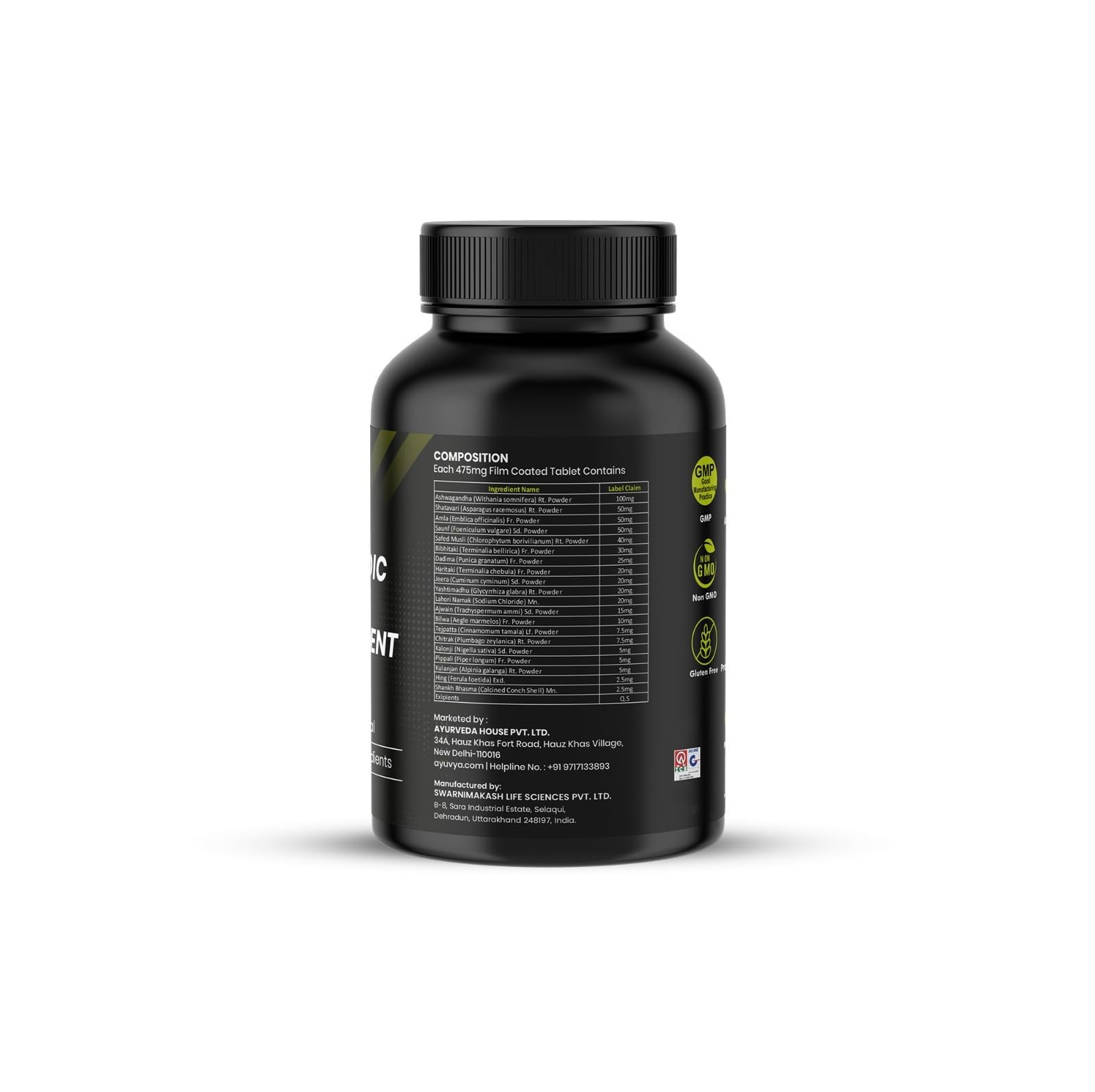 ayuvya i-GAIN+ Ayurvedic Herbal Nutritional Supplement, 90 Tablets, Adult Unisex - in use (12)