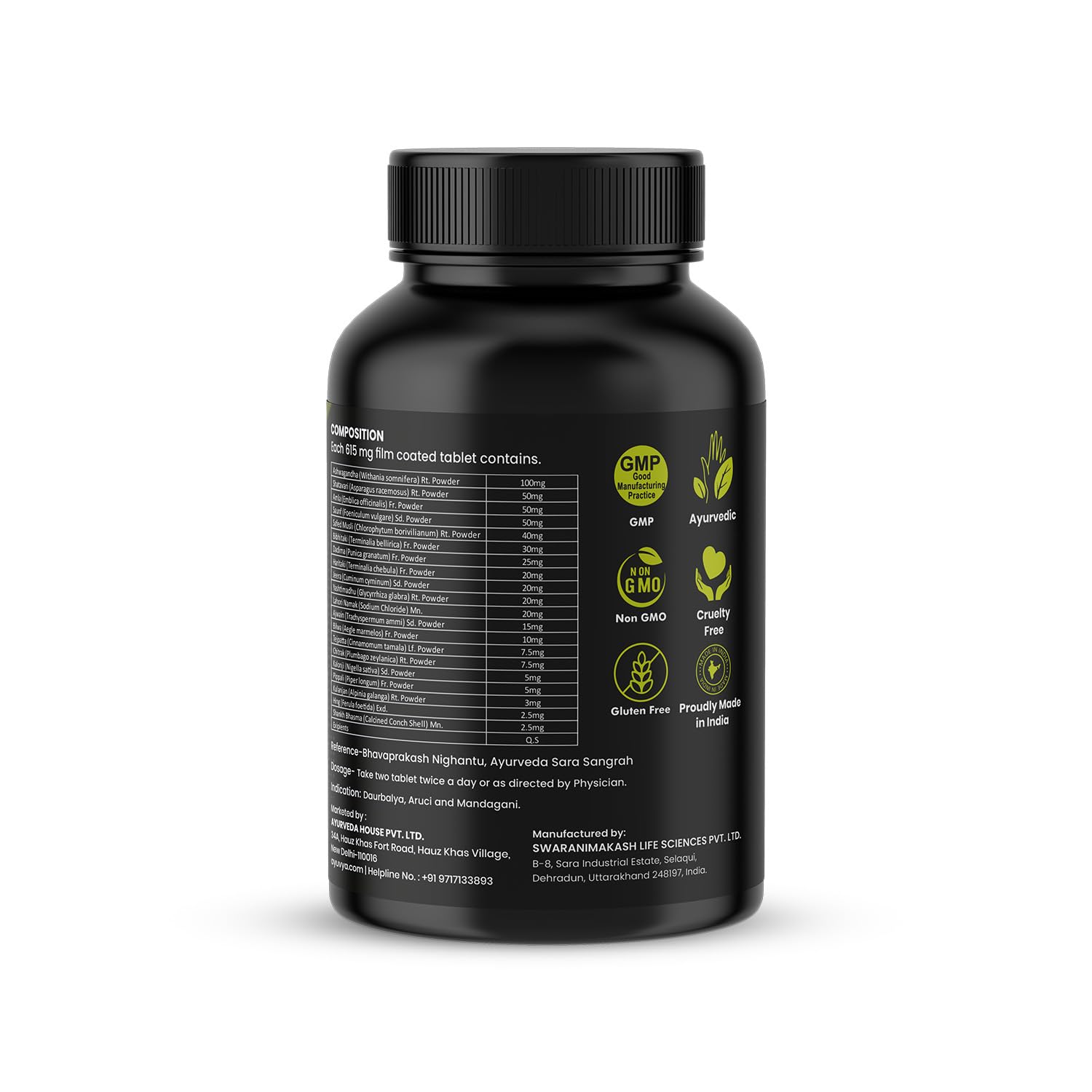ayuvya i-GAIN+ Ayurvedic Herbal Nutritional Supplement, 90 Tablets, Adult Unisex - in use (9)