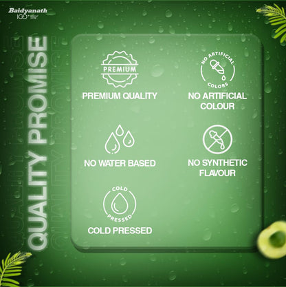 Baidyanath Amla Juice, Cold-Pressed, 1000ml, Herbal Supplement - back view