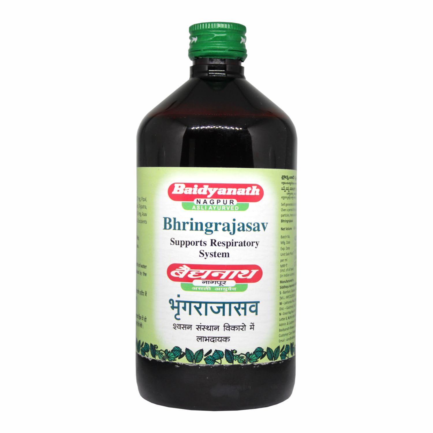 Baidyanath Asli Ayurved Bhringrajasava Traditional Fermented Syrup, Adult, No Additives