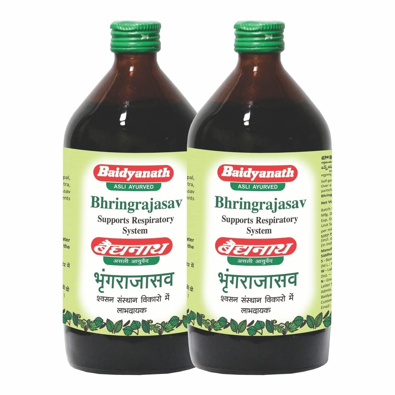 Baidyanath Asli Ayurved Bhringrajasava Traditional Fermented Syrup, Adult, No Additives (15)