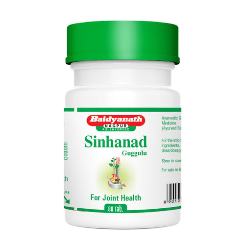 Baidyanath Asli Ayurved Sinhanad Guggulu Tablets, Ayurvedic Herbal Supplement, 80 Tablets