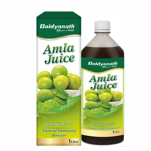 Baidyanath Ayurved Amla Juice, 1 L, Vitamin C Rich Indian Gooseberry Juice